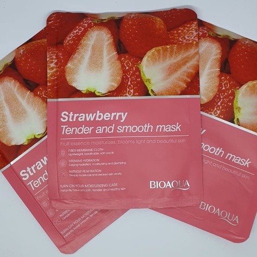 NEW BIOAQUA FRUIT SHEET MASK MASKER WAJAH BQ021