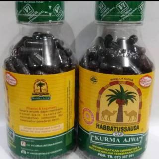 Habbatussauda Cap Kurma Ajwa 120 Kapsul dan 210 kapsul