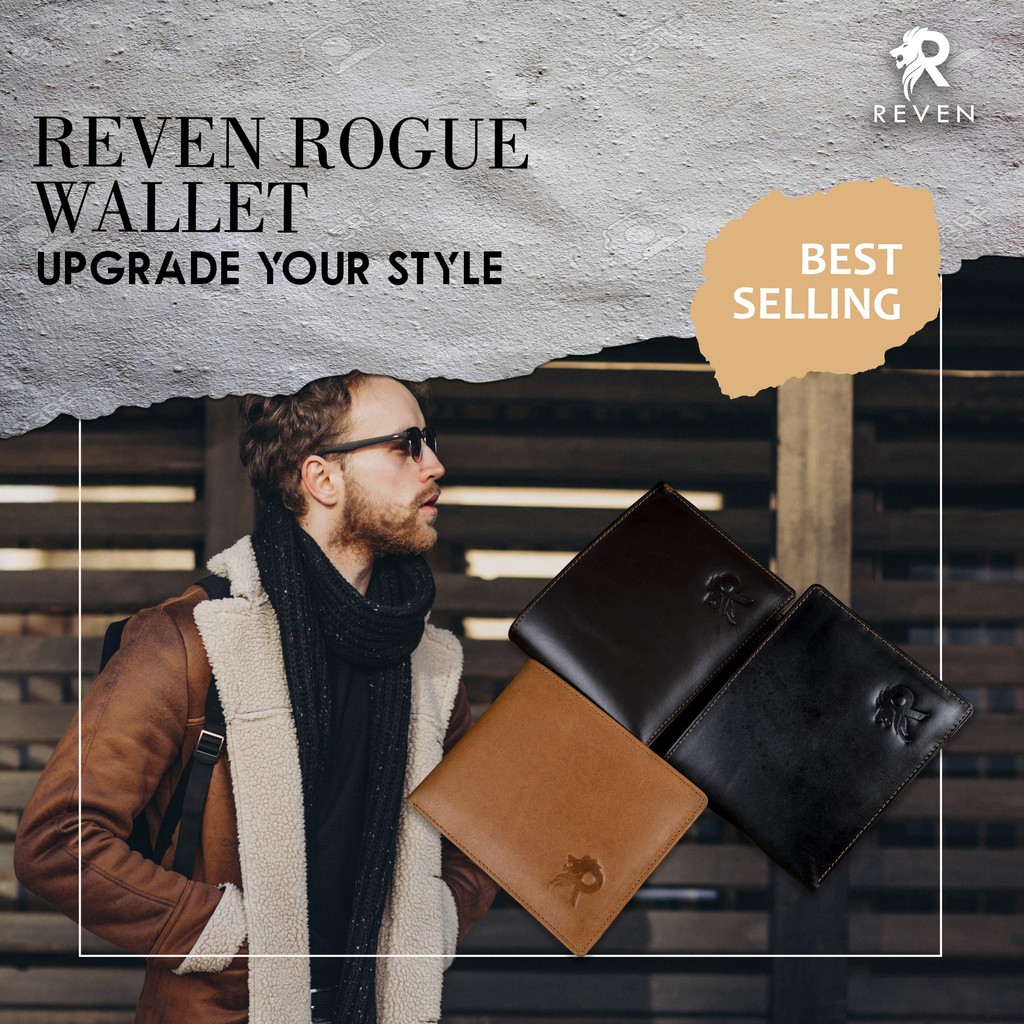 REVEN LEATHER - Dompet Pria Kulit Asli Rogue Wallet