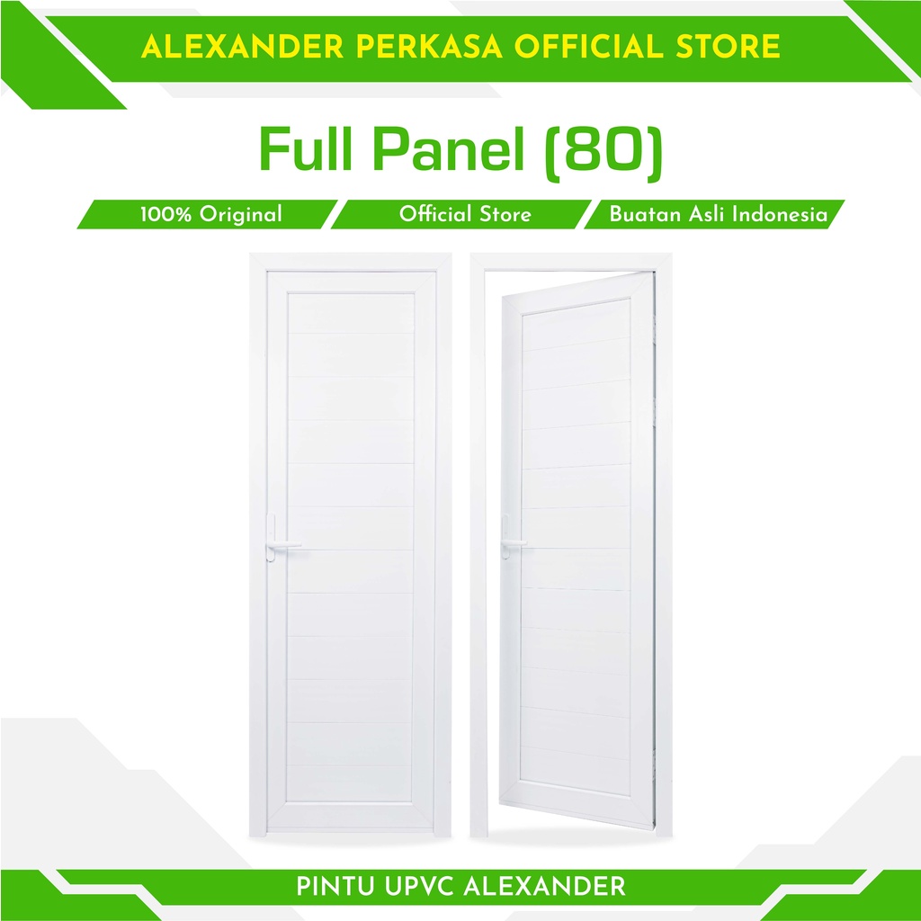 PINTU PANEL UPVC PINTU KAMAR PINTU RUANG KERJA FULL PANEL 80X200 CM PINTU MINIMALIS