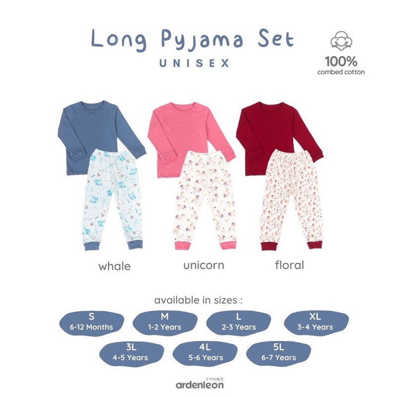 arden leon long pyjama set