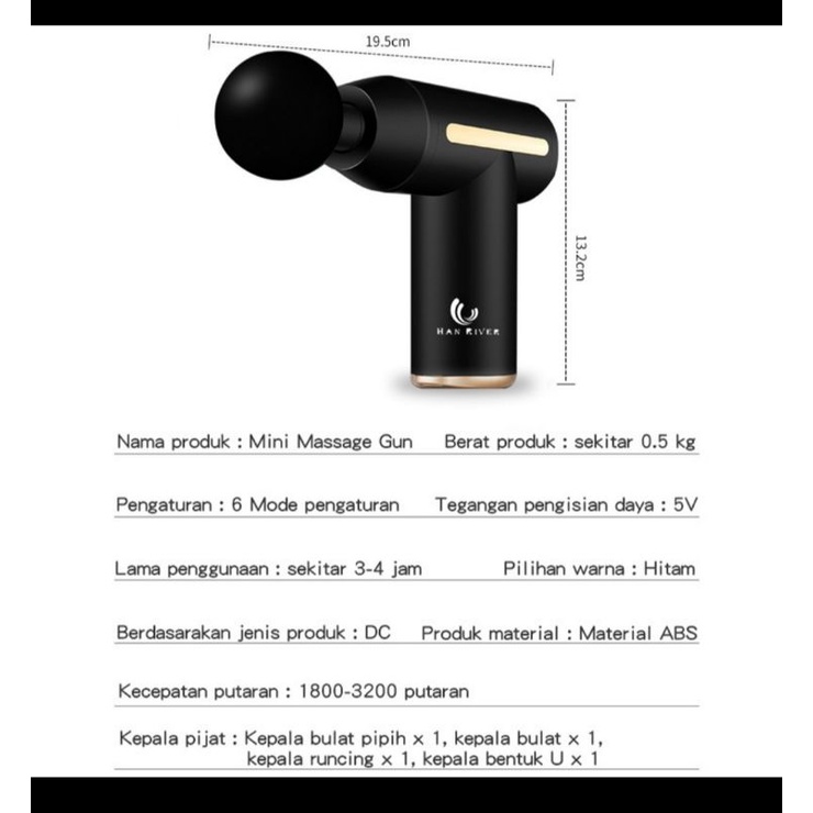 Han River Alat Pijet Message Gun
