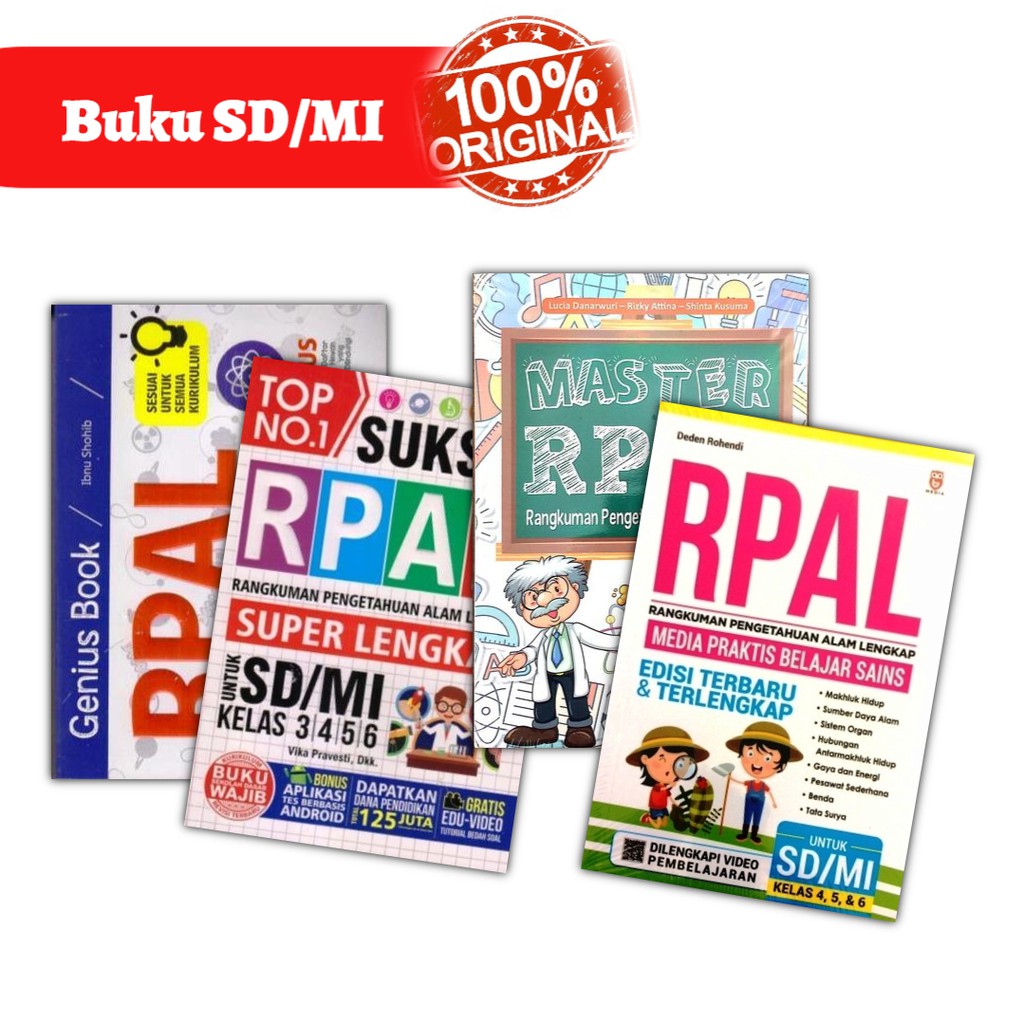 Buku RPAL Edisi Terbaru & Terlengkap Rangkuman Pengetahuan Alam Lengkap Buku RPAL SD