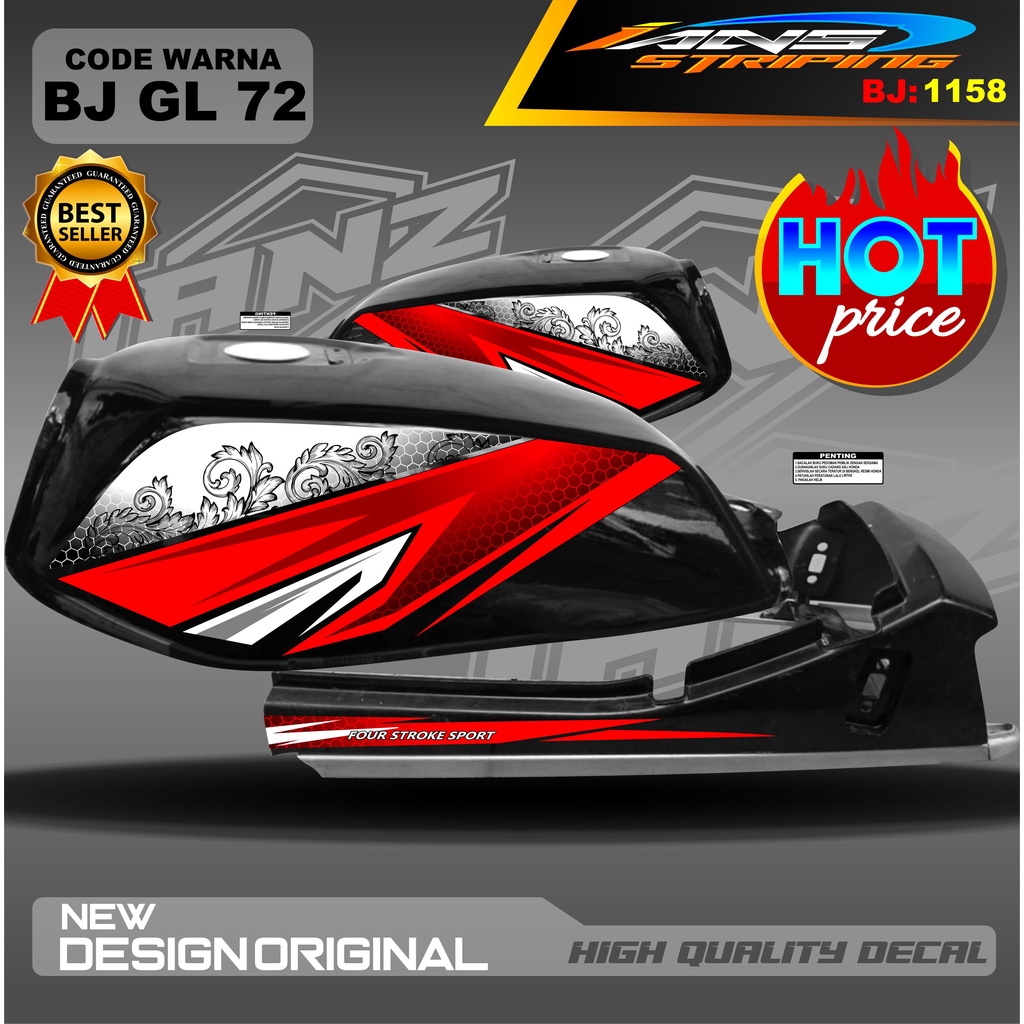 STICKER STRIPING GL SERIES CUSTOM / STRIPING GL MAX TERBARU / GL 2000 STICKER STRIPING