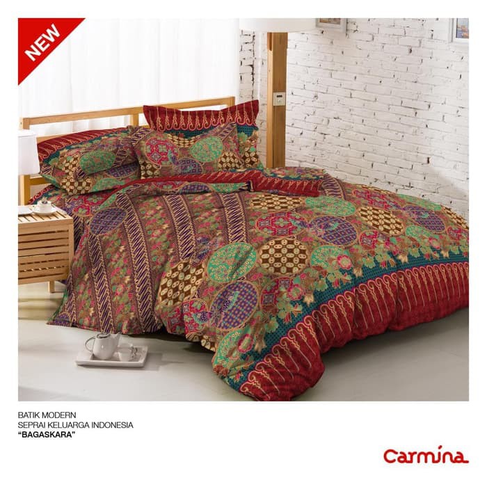 READY SPREI BATIK CARMINA - BAGASKARA UKURAN 180X200