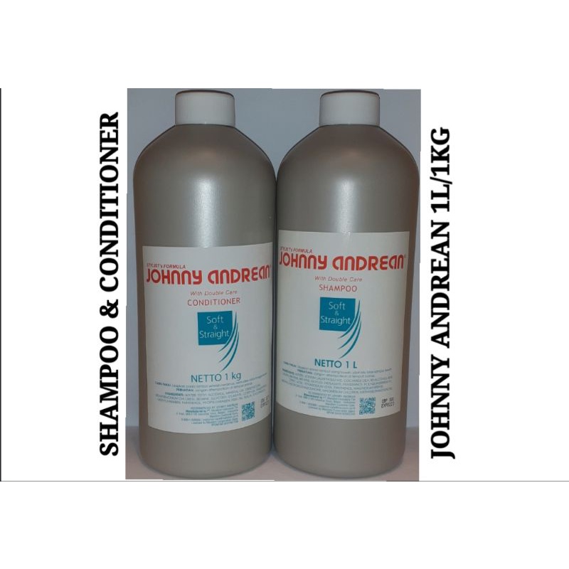 SHAMPO AND CONDITIONER JOHNNY ANDREAN SOFT AND STRAIGHT 1000ml