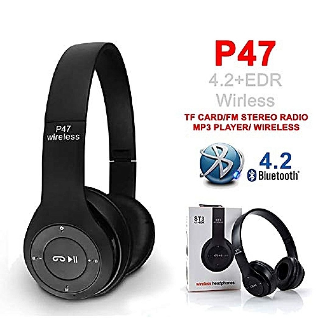 Jual HEADPHONE WIRELESS BLUETOOTH SPORT P47 Headphone Wireless High