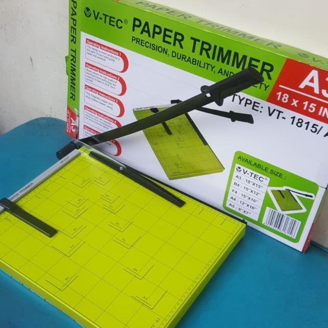 

Pemotong Kertas A3 18x15inch V-TEC Paper Trimmer VT-815/A3