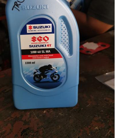 ☼ OLI MESIN SUZUKI GSX FU INJEKSI ORIGINAL SGO 10W-40 SL MA 1.3 LITER ❀