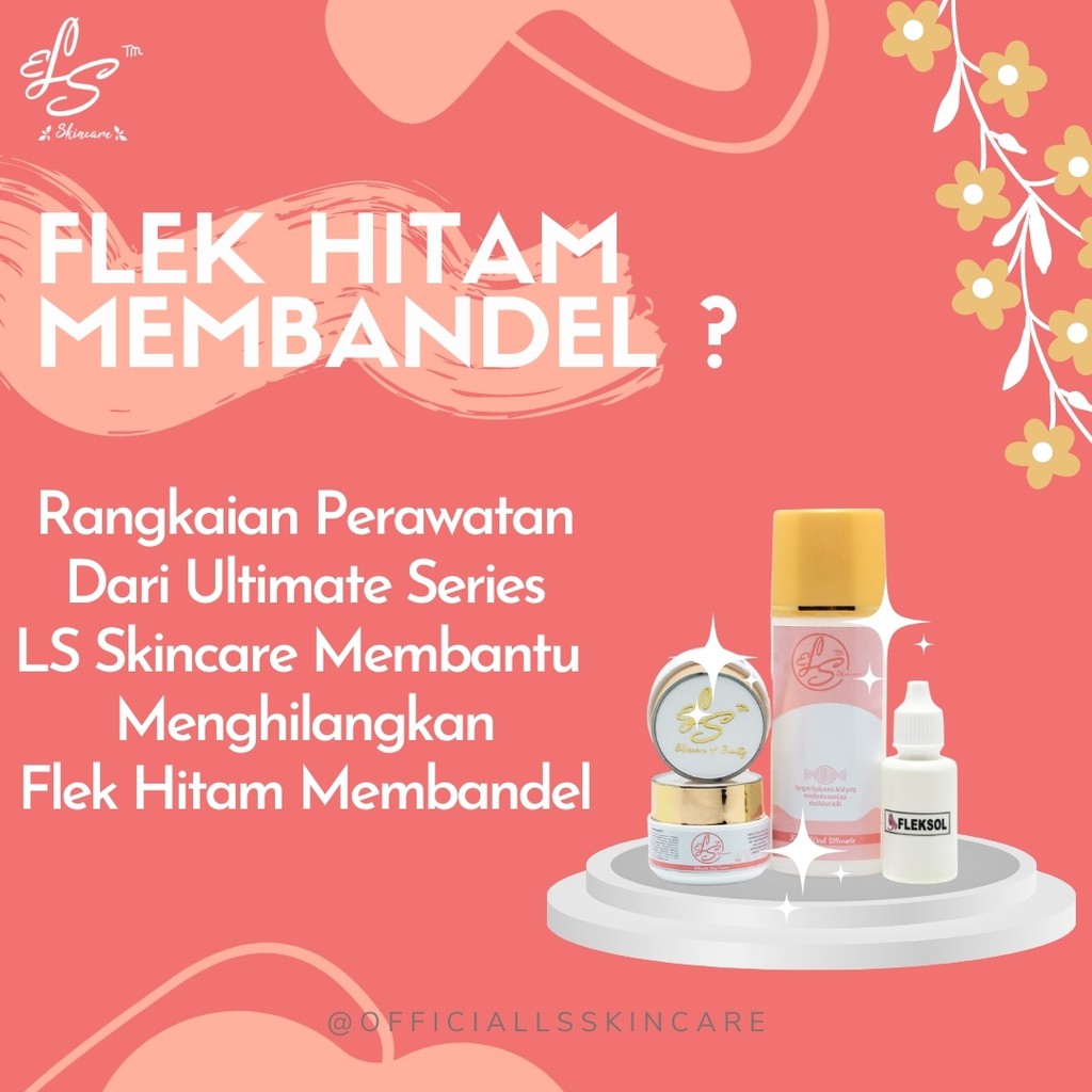 Cream Pemutih Wajah Ultimate Skincare BPOM Kosmetik Kecantikan Pembersih Flek LS SKIN CARE