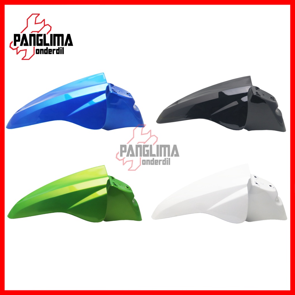 Spakboard Depan Mio Smile-Sporty 2008 2009 2010 2011 2012 Hitam-Biru-Hijau-Putih Spakbor-Slebor-Spak Bor-Board-Cecepet Front