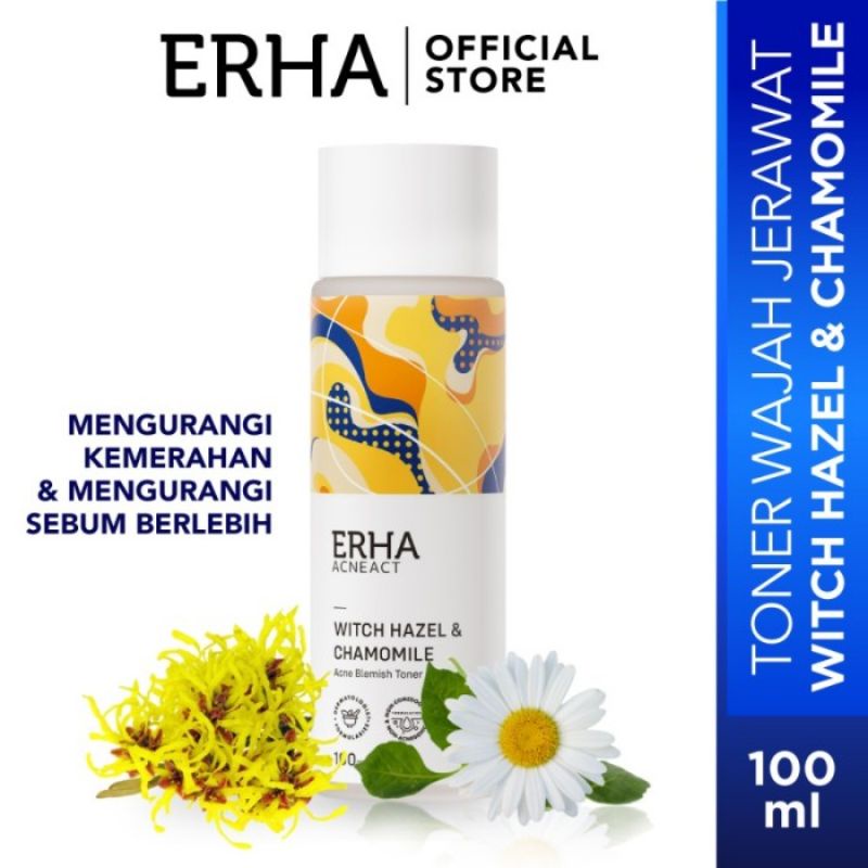 ERHA ACNEACT TONER WITCH HAZEL &amp; ZINC GLUCONATE, CHAMOMILE 100ML