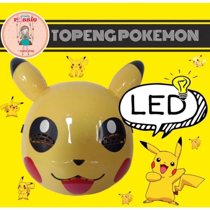 Jual Topeng Pokemon Led Topeng Spiderman Nyala Led Topeng Batman Led