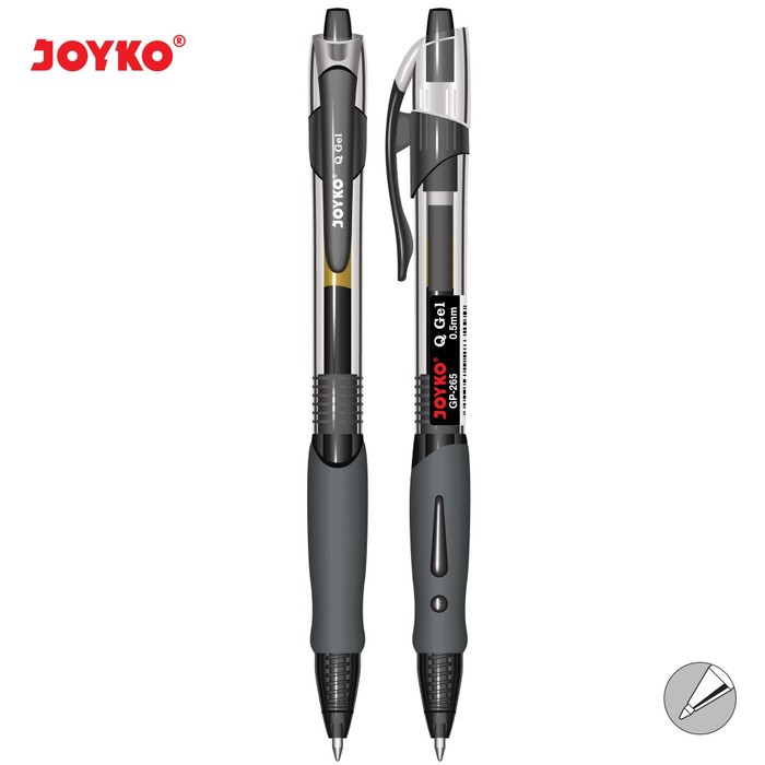 

Gel Pen Pulpen Pena Joyko GP-265 Q Gel 0.5 mm (Satuan) - Hitam
