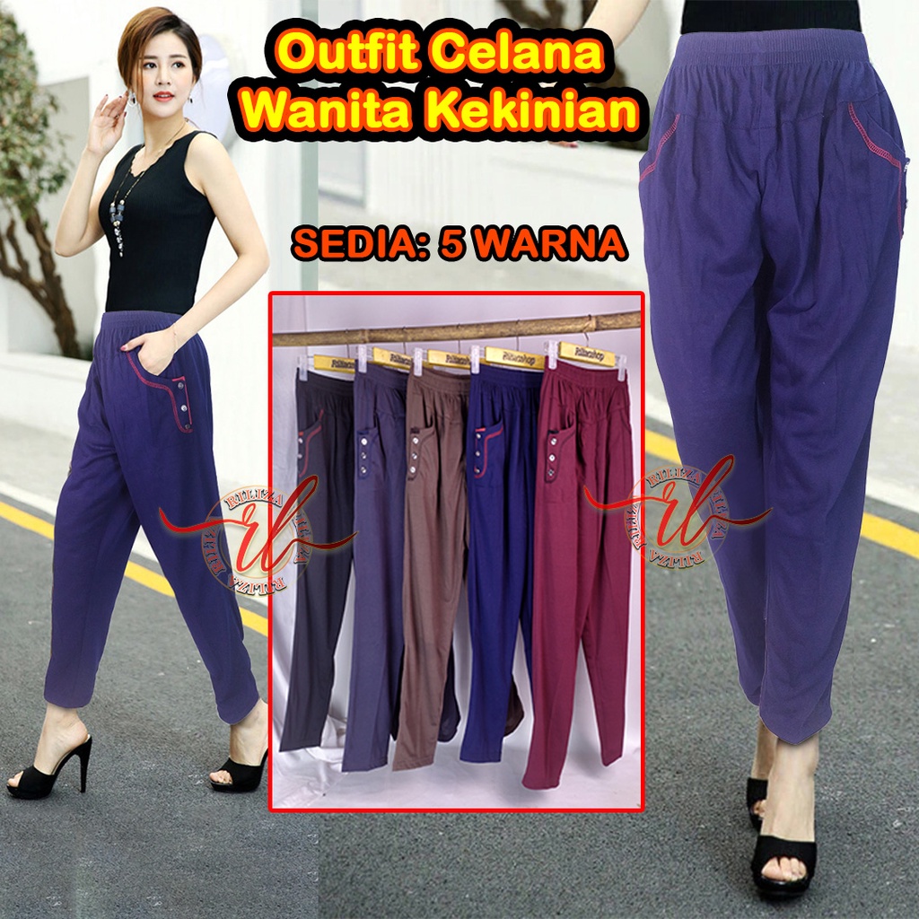 Outfit Wanita Kekinian Korea Murah Celana Cewek Korean Style Cewe Berhijab Wanita Terkini