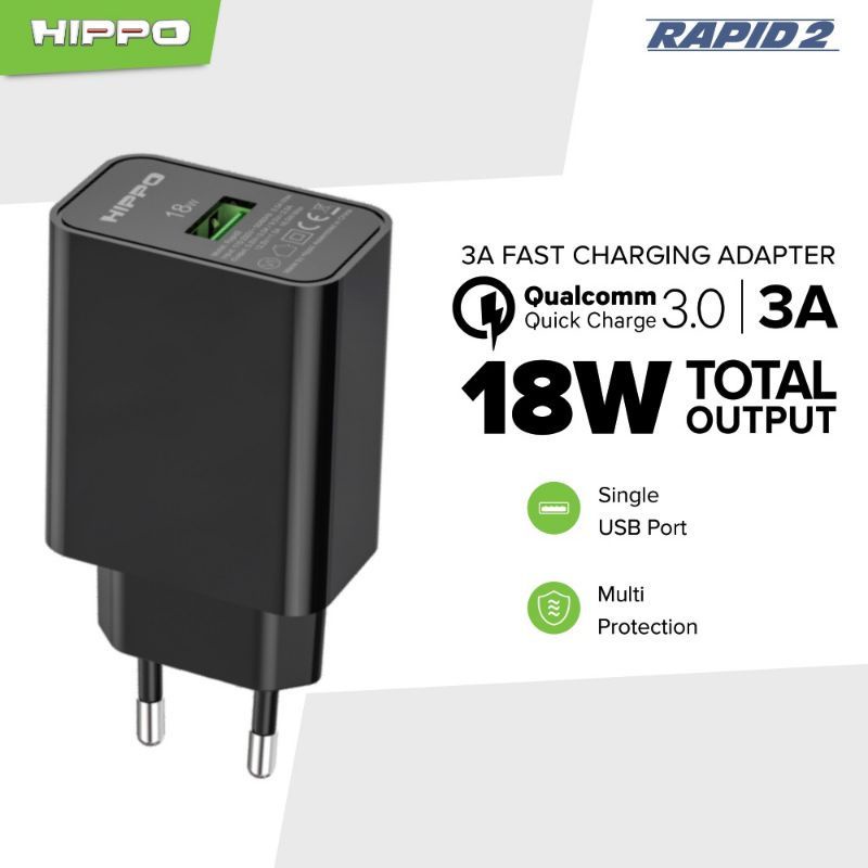 Adapter Charger Rapid 2 Quick Charge 3.0 18W