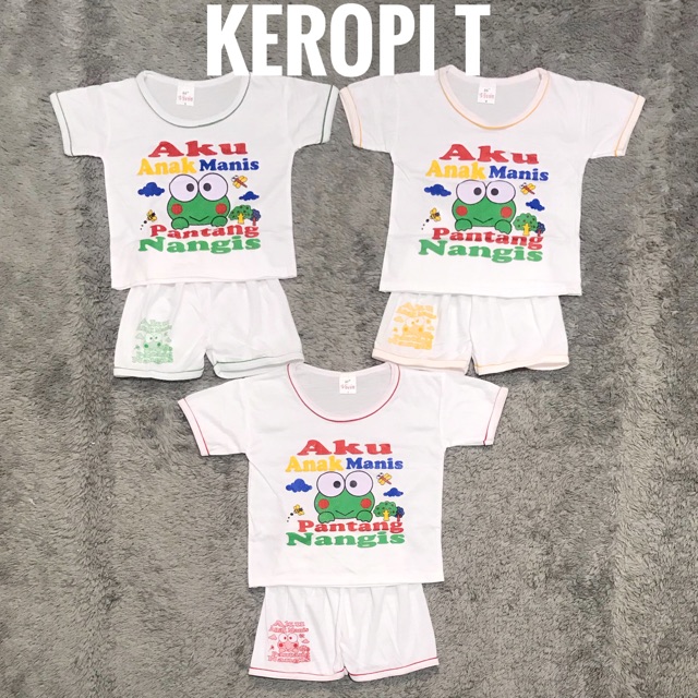 Setelan Pendek Oblong Bayi / Anak Motif Laki-Laki