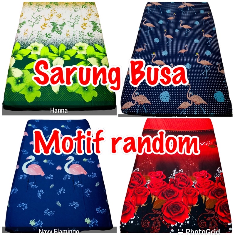 sarung busa risleting motif random