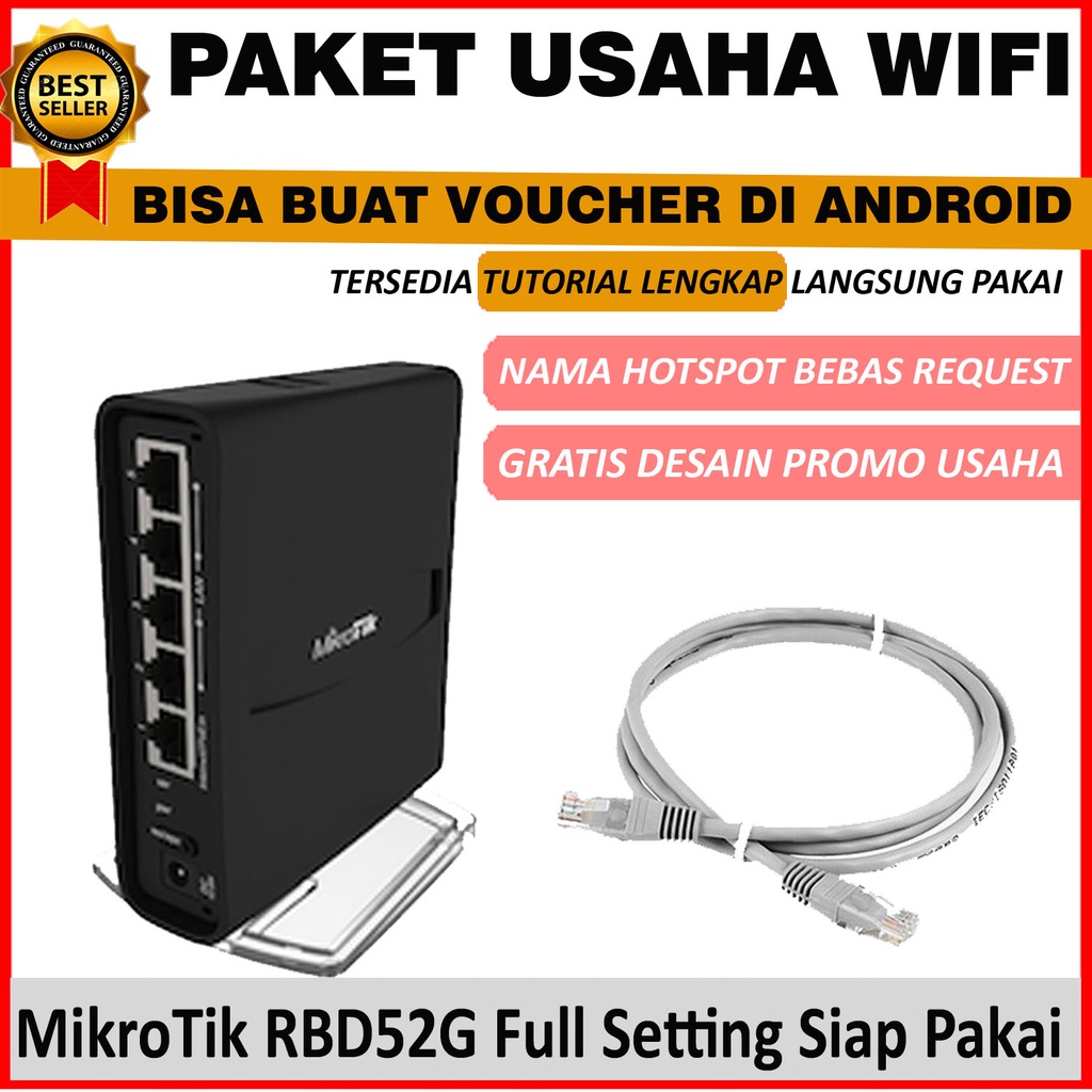 Mikrotik Full Setting RBD52G-5HacD2HnD-TC (hAP AC2) Siap Pakai Full seting