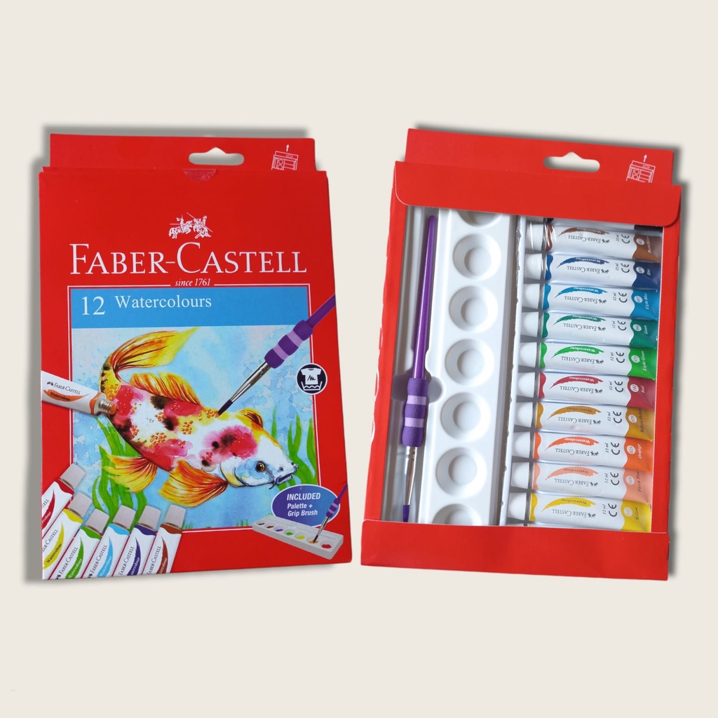 

Cat Air Watercolour Faber Castell 12 Warna