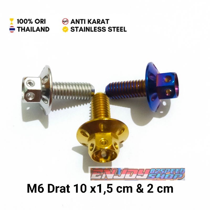 Baut probolt Payung Big head flower M6 / drat 10 x 1,5 cm &amp; 2.cm