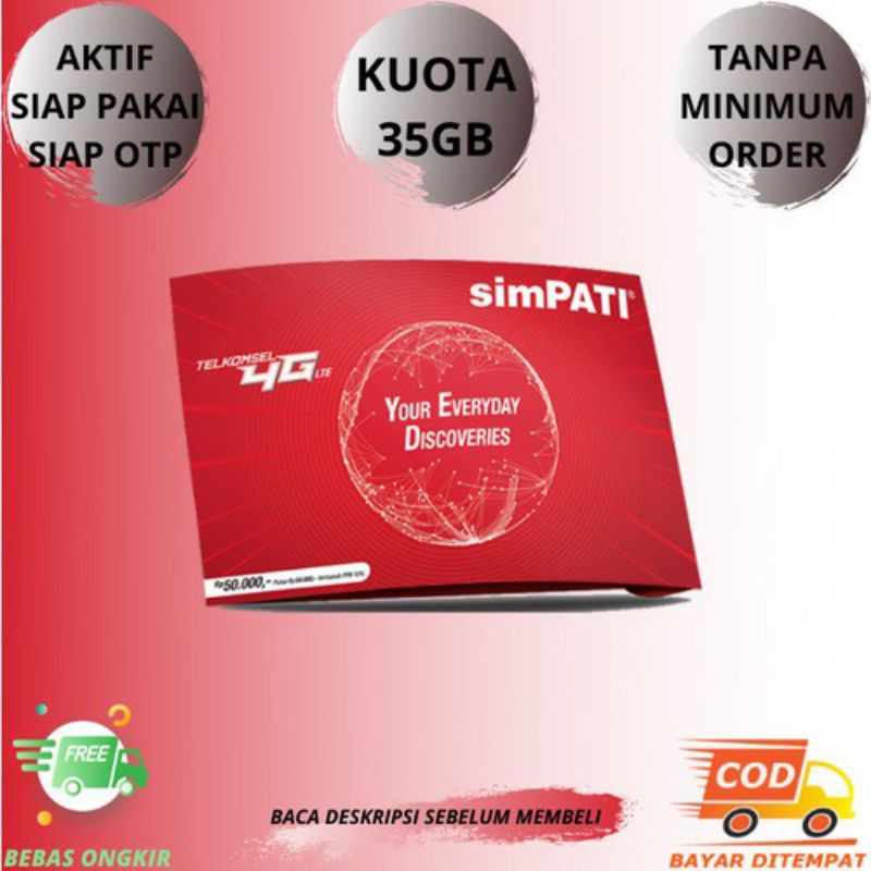 kartu perdana kuota telkomsel simpati 35gb on
