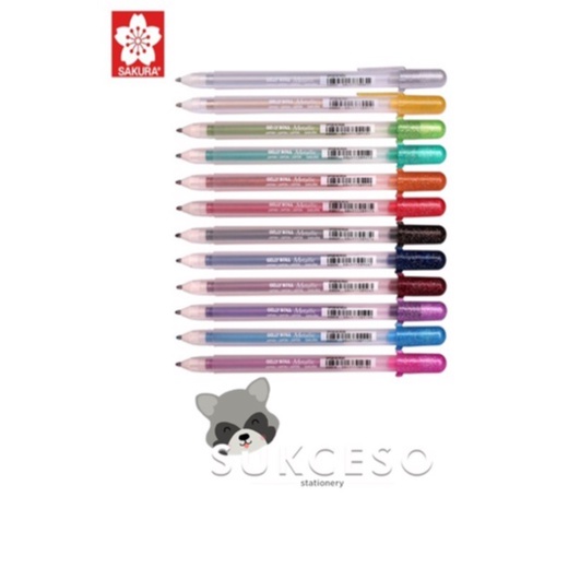 

Sakura Gelly Roll Pulpen Metallic Color