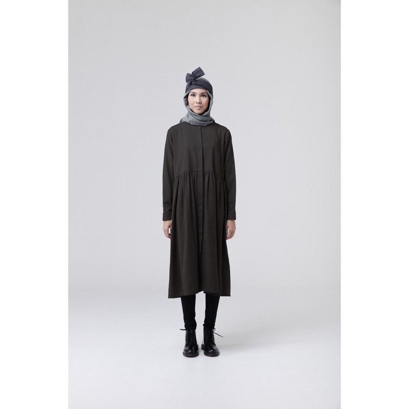 [PRELOVED] Rashawl Owen Midi Dress Black Best Seller Oberon Hitam