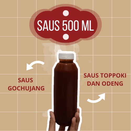 

Saus Topokki 500 ml / Saus Gochujang / Saos Oden / Saos Korea