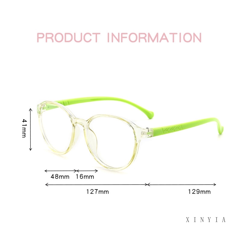Kacamata Bingkai Bulat Oval Gaya Korea Untuk Anak