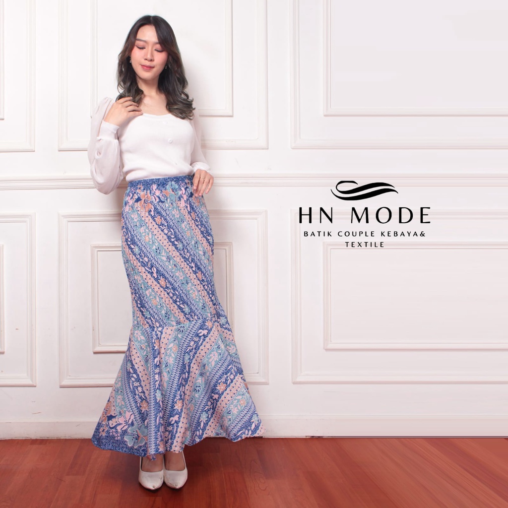 HN MODE - Rok duyung plisket batik / rok mermaid