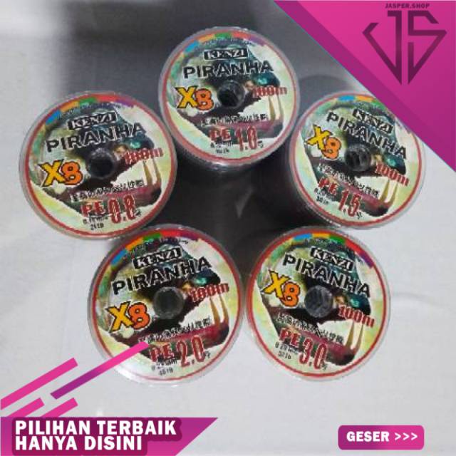 Kenzi Piranha X8 PE - SENAR PANCING BENANG PE