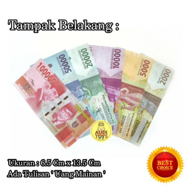 Prank Toys Uang Mainan Duit Bohongan Replika Uang Shopee Indonesia