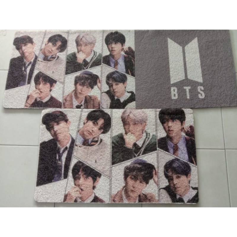 BTS STUFF KESET DAPUR 2in1 LEMBUT ANTI SLIP (Motif Terbaru) / Anti Slip Doormat BTS