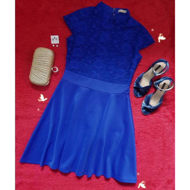 N.y.L.a - Brokat Flare Mini Dress