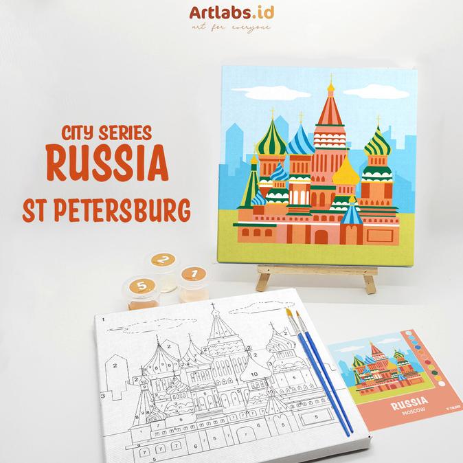 

[COD] RUSSIA - Paint By Number 11 Color [City Series] | Painting Kit TERBAIK Kode 149
