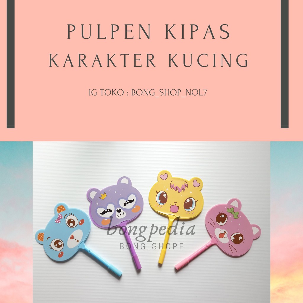 

Pulpen Kipas Lucu Karakter Kucing|Pen Kipas Lucu Karakter Kucing|Ballpoint Kipas Kucing