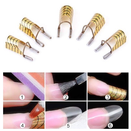 5pcs Nail form reusable cetakan form nail extension / nails form kertas extension kuku