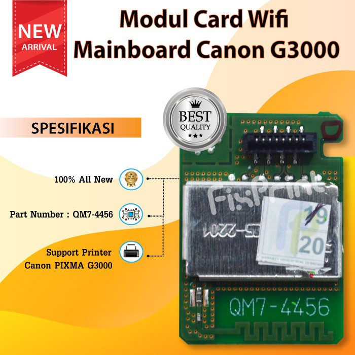 Modul Card Wifi Mainboard Canon G3000 TS307 TR4570S MG3670 QM7-4456