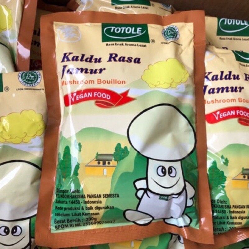 

Kaldu Jamur Totole Vegetarian 400gr logo Halal