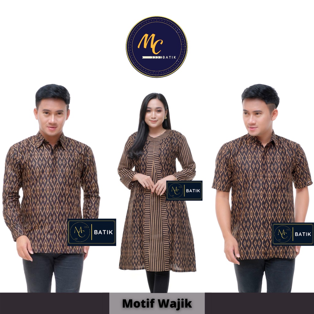 Mc Batik Couple - Atasan Batik Couple Tunik Kemeja Lengan Panjang M L XL XXL Jumbo