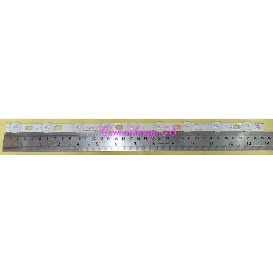 Lampu LED backlight TV 3 volt 9 Kancing BL Universal 3V 9 mata C