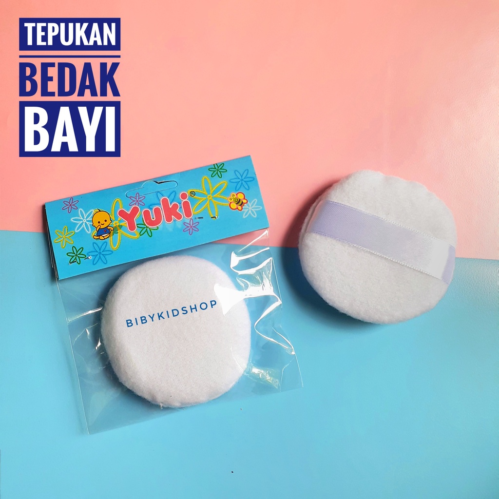 YUKI Tepukan Bedak Bayi Rembuk Bedak Bayi Tabur Padat Rembuk Spon Cushion Puff Bedak Tabur Bayi Murah Perawatan Bayi