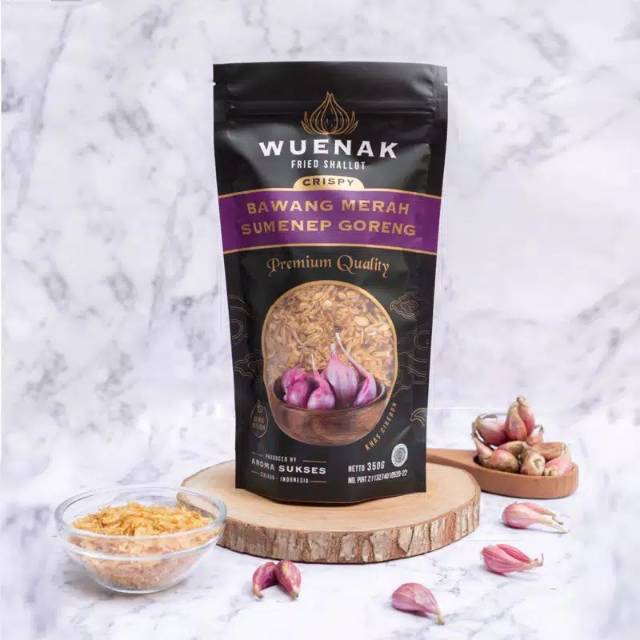 

Produk terlaris WUENAK Bawang goreng sumenep renyah dan garing netto 350 gram kemasan pouch