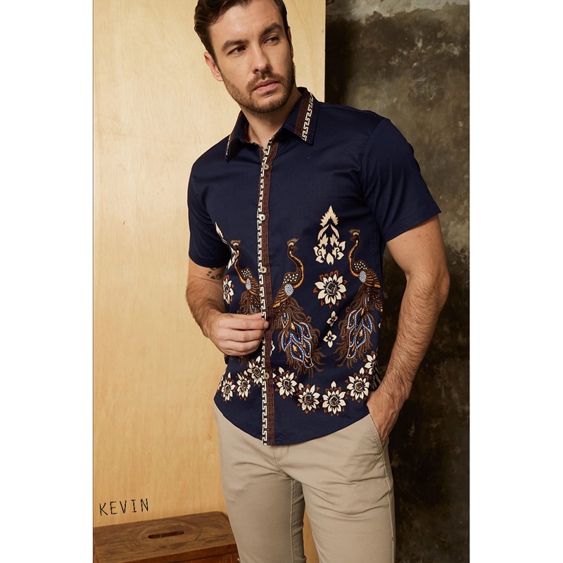 KEVIN MAN STANDAR / JUMBO / SUPER JUMBO - Kemeja Batik Pria