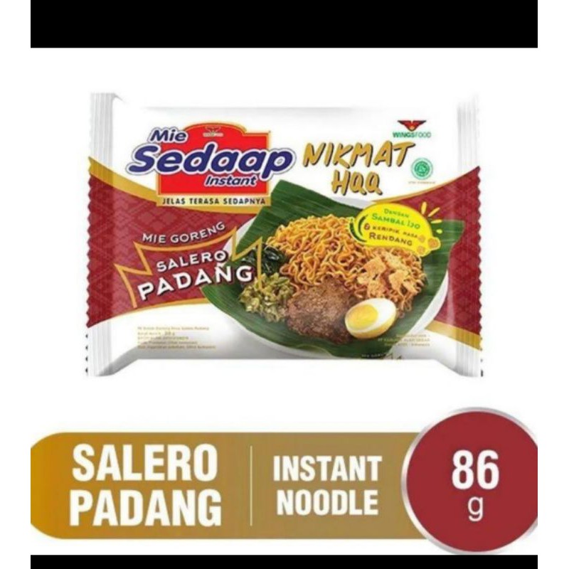 

mie sedap Salero Padang 86gr