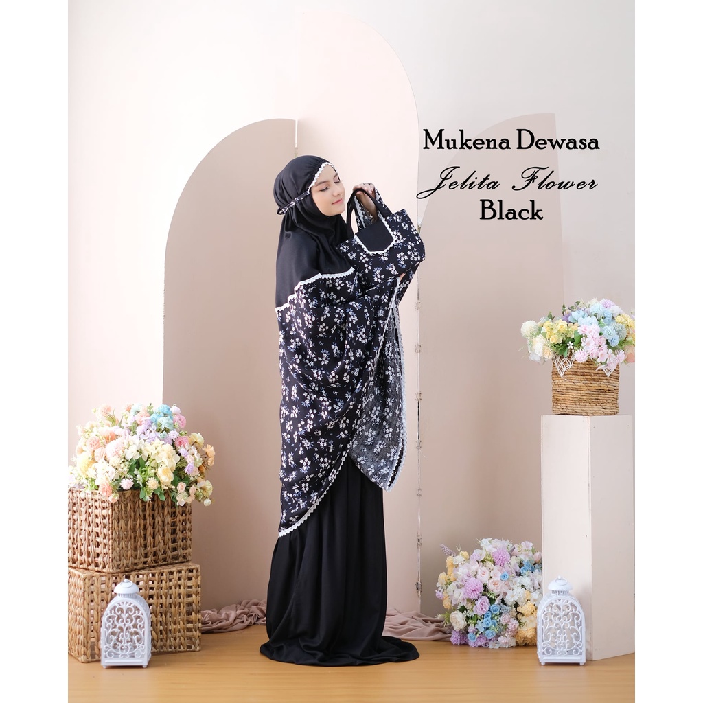 Jumuna - Mukena Dewasa Traveling Rayon Premium Motif Jelita