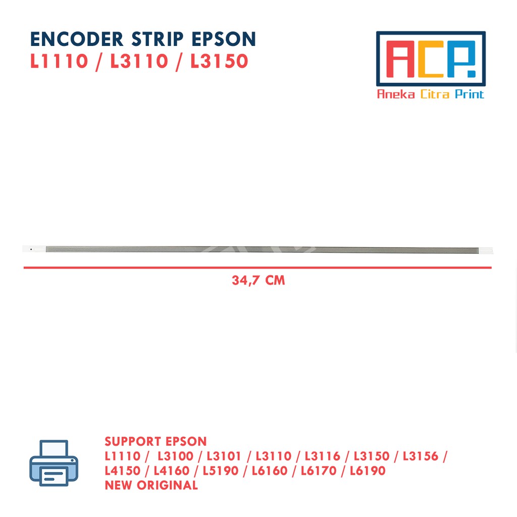 Encoder Strip Pita / Scale Printer Epson L1110 L3110 L3150 L4150 L5190 L6160 - New Original