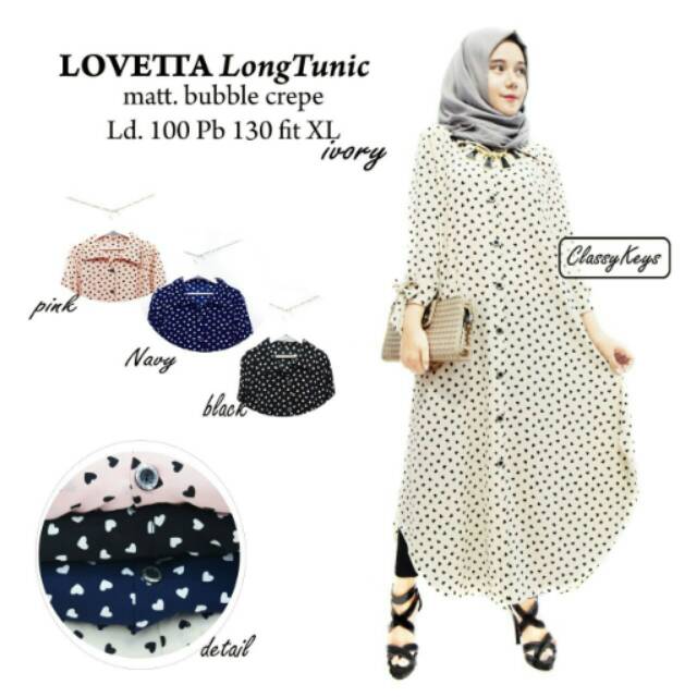 Long Tunik Lovetta