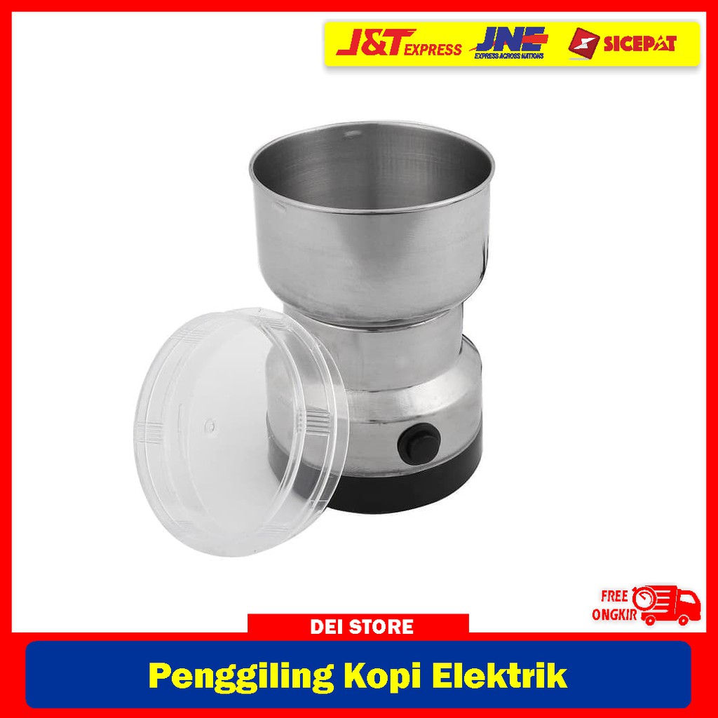 Alat Penggiling Kopi Elektrik Coffe Grinder Portabel /Mesin Gilingan Kopi Otomatis Mini Praktis